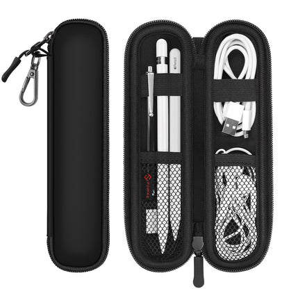 Fintie Pen Holder Case for Apple Pencil Pro, Apple Pencil (USB-C / 1st / 2nd Generation), Soft Neoprene Zipper Carrying Bag Sleeve Pouch for Samsung Stylus, Surface Pen, Black