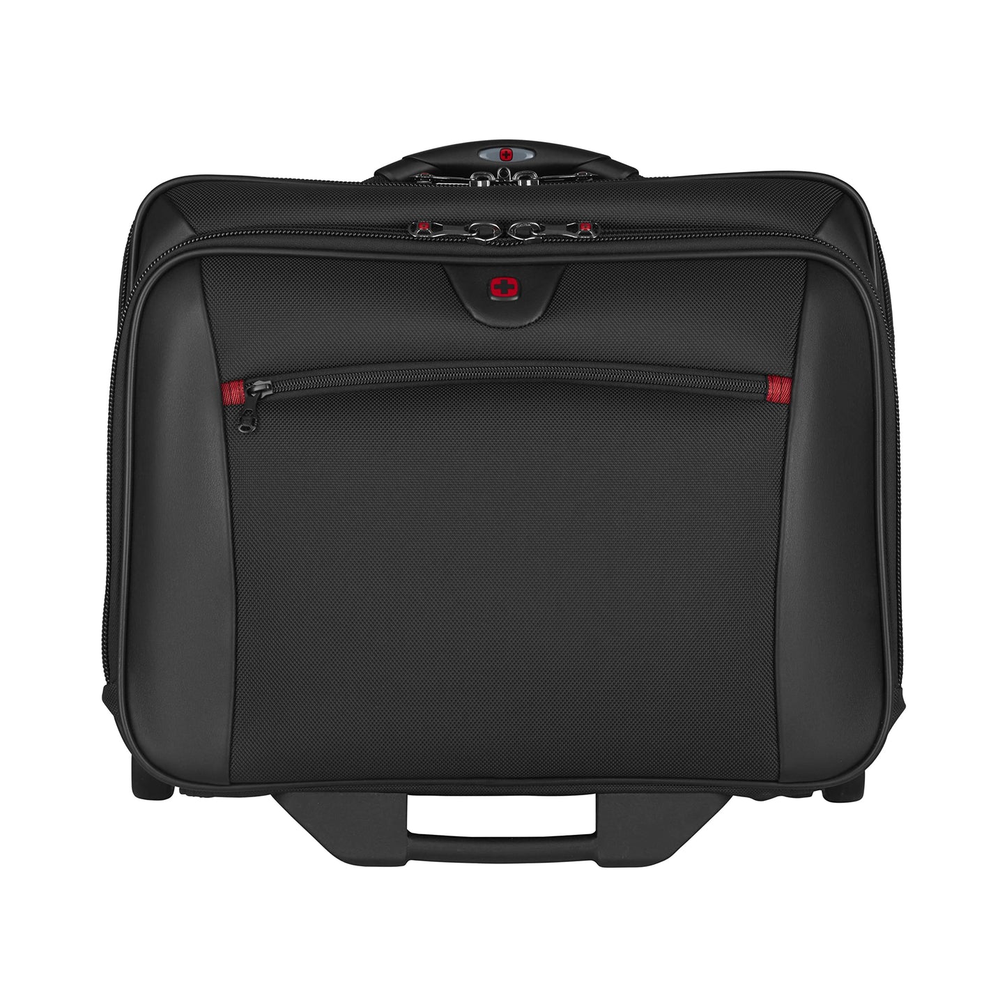 WENGER Potomac 2-TLG Laptop Trolley for up to a 17” Notebook, removable 15” Laptop Bag, 23 l, Women Men, Office Business Travel, Black, 600661