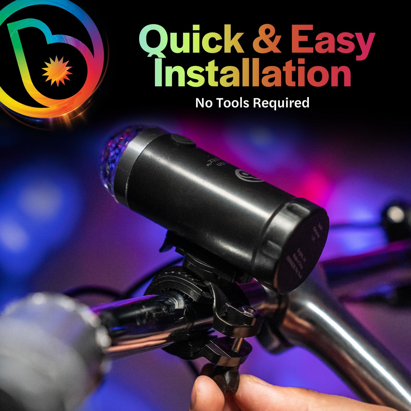 Brightz Disco Bike Lights LED Bicycle Lights RGB Burning Man Lights BMX Bike Accessories Bike Decorations Bike Light Bike Lights Kids Burning Man Bike Lights Bicycle Accessories Men Women Boys Girls