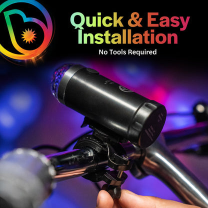 Brightz Disco Bike Lights LED Bicycle Lights RGB Burning Man Lights BMX Bike Accessories Bike Decorations Bike Light Bike Lights Kids Burning Man Bike Lights Bicycle Accessories Men Women Boys Girls