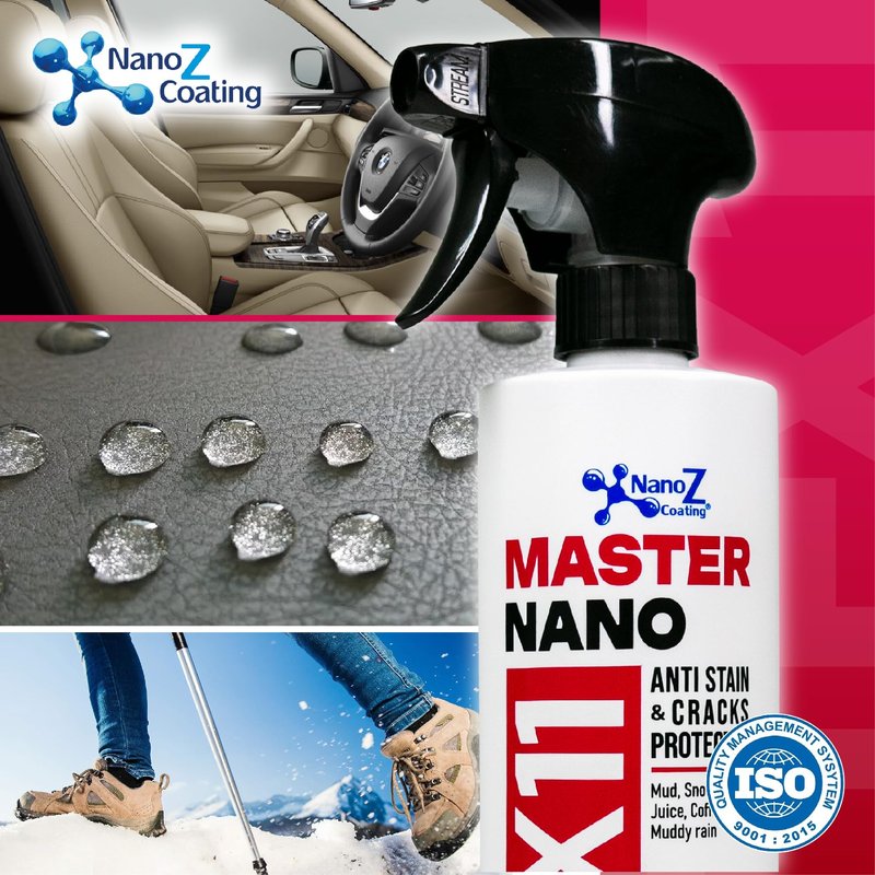 Eco-Friendly Nano Leather & Suede Protector Spray – Water-Based Hydrophobic Waterproof & Stain Repellent for Boots, Shoes, Jackets, Bags, Furniture & Car Seats – Invisible Protection (6.76 fl.oz)
