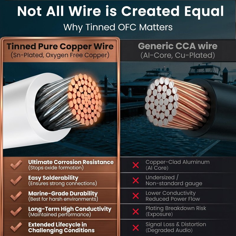 GEARit Speaker Wire 10 Gauge 50 ft, Copper Wire Marine Grade, 10 AWG Landscape Wire Speaker Cable for Automotive, Outdoor, Speaker, Lamp, Trailer, Car(2 Conductors)