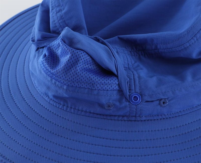 Connectyle UPF 50+ Fishing Hat for Men and Women UV Protection Boonie Hat Breathable Cowboy Hat Summer Travel Hat Royal Blue