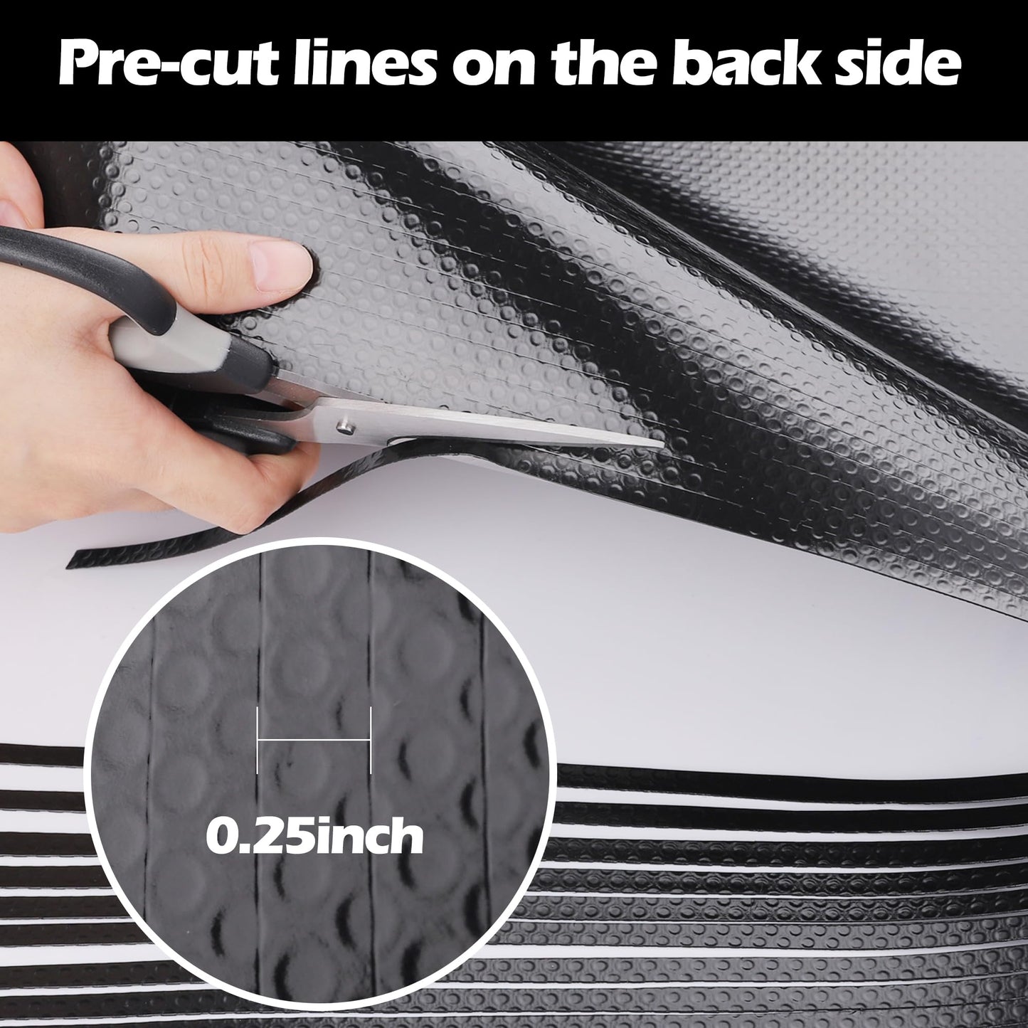 Janeart 13-Inch Wire Shelf Liner: Easy to Cut Black Plastic Pantry Shelving Liner 13" x 12 FT - Waterproof Thick Small Drawer Mat for Wire Shelves