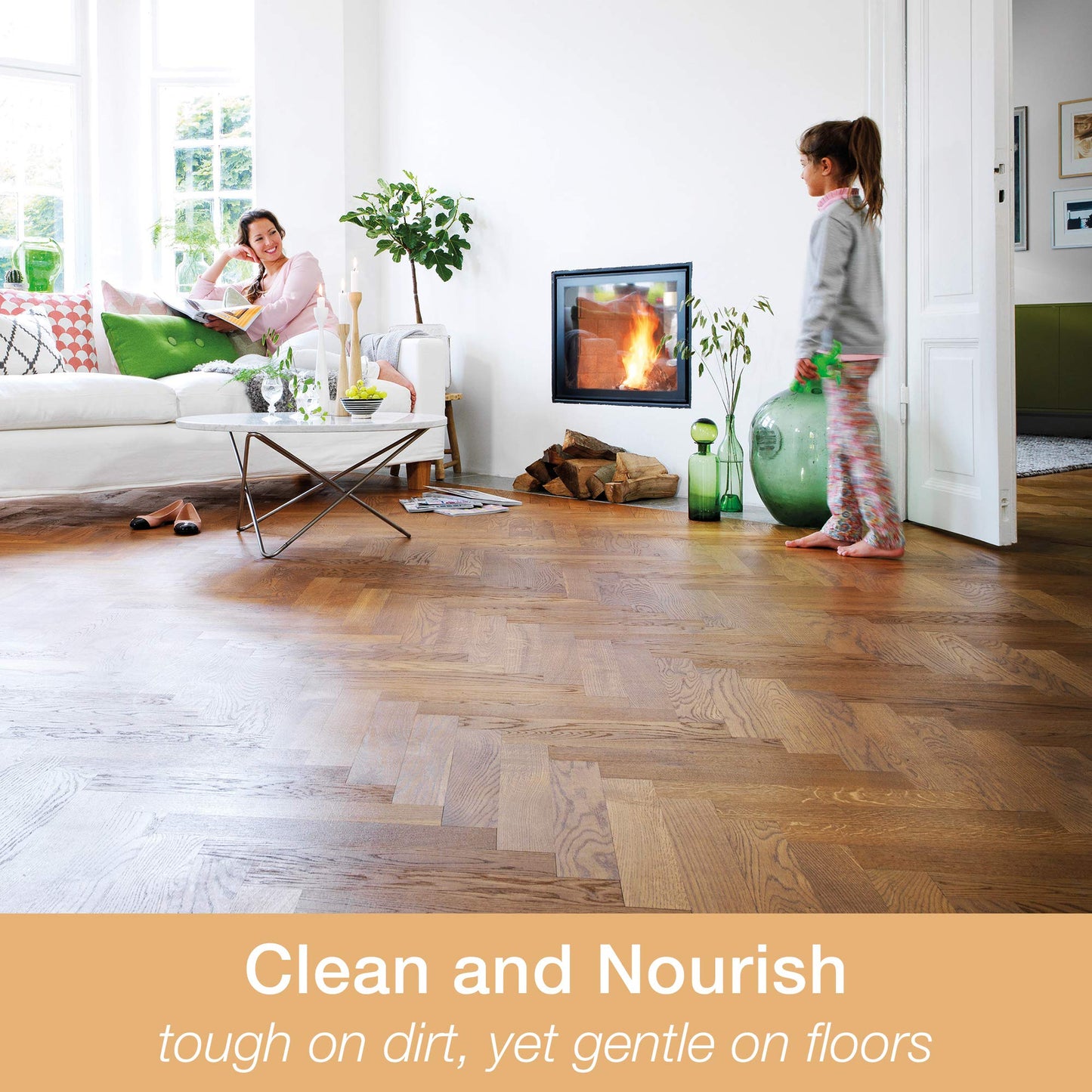 Bona Oiled Wood Floor Cleaner - Cleans & Nourishes - Refill - 2.5 Litre