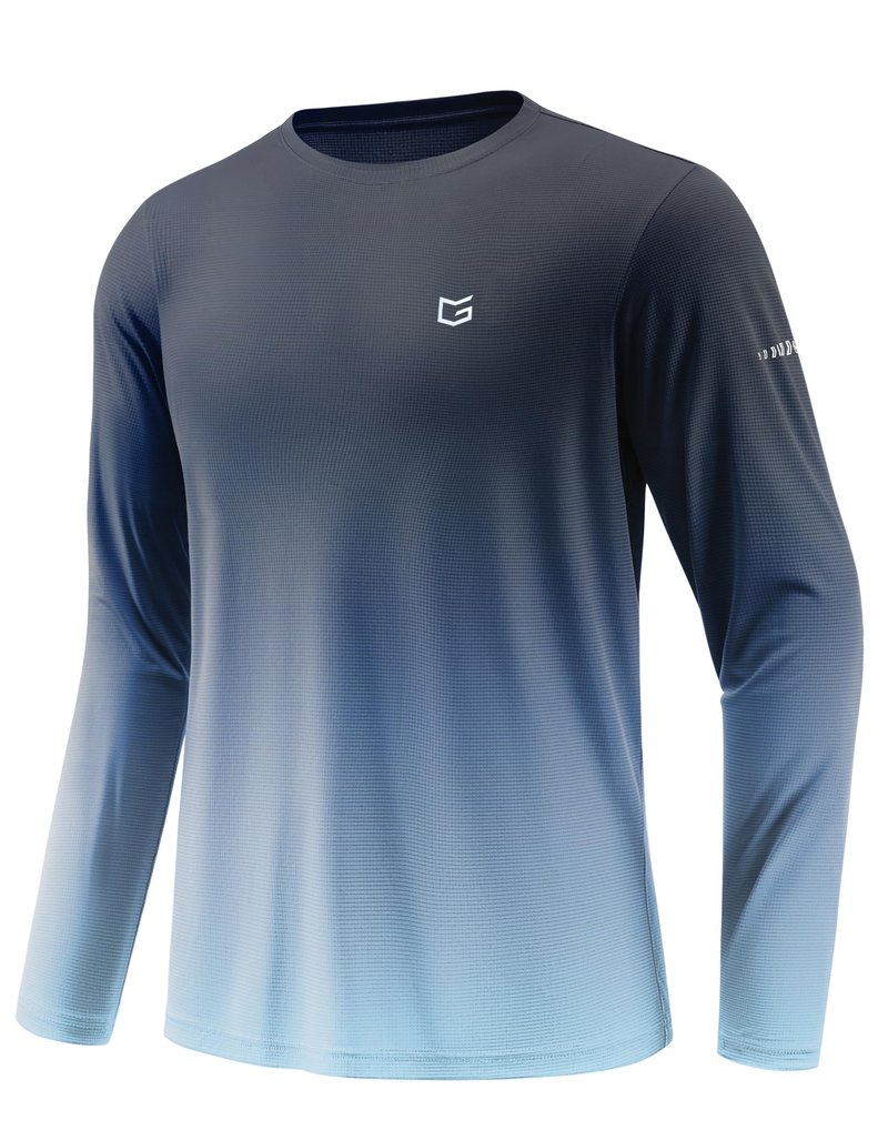 Men's Sun Protection Long Sleeve Shirts UPF 50+ Rash Guard Swim Lightweight Cooling UV SPF Shirt Fishing Workout Quick Dry