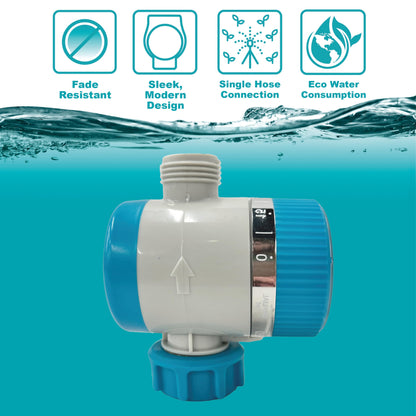 Gilmour Single Outlet Mechanical Water Timer for Garden Hose, Irrigation Timer for Sprinklers and Drip Lines, Blue