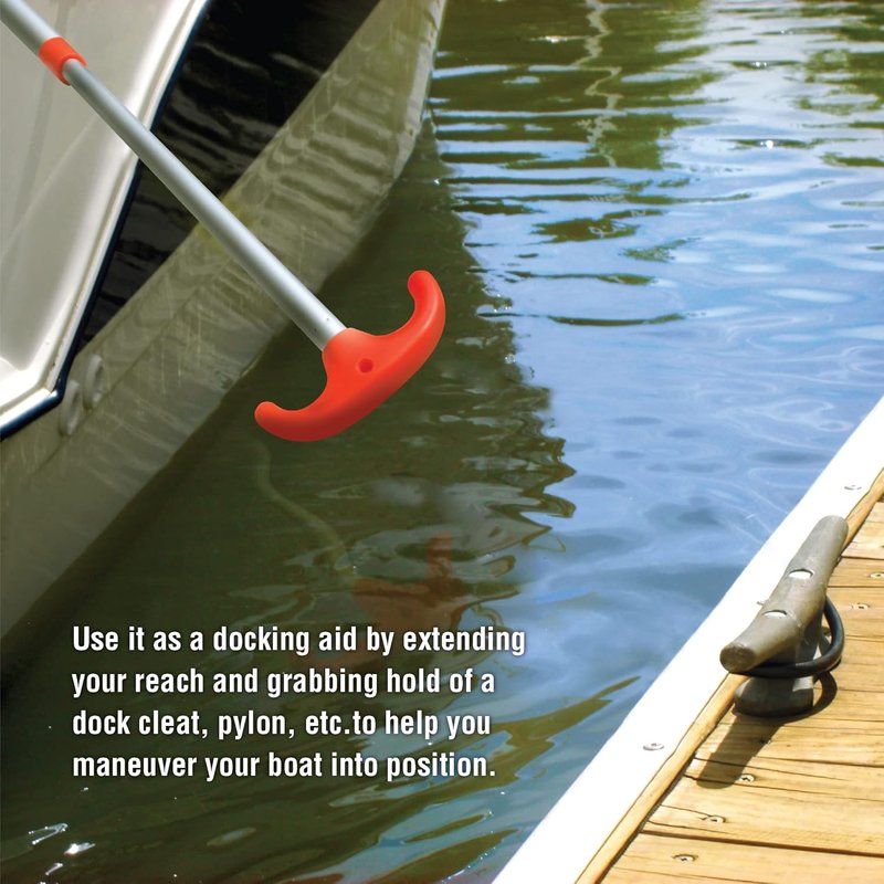 Emergency Multi-Purpose Telescoping Boat Hook & Paddle - Adjustable Length for Easy Use