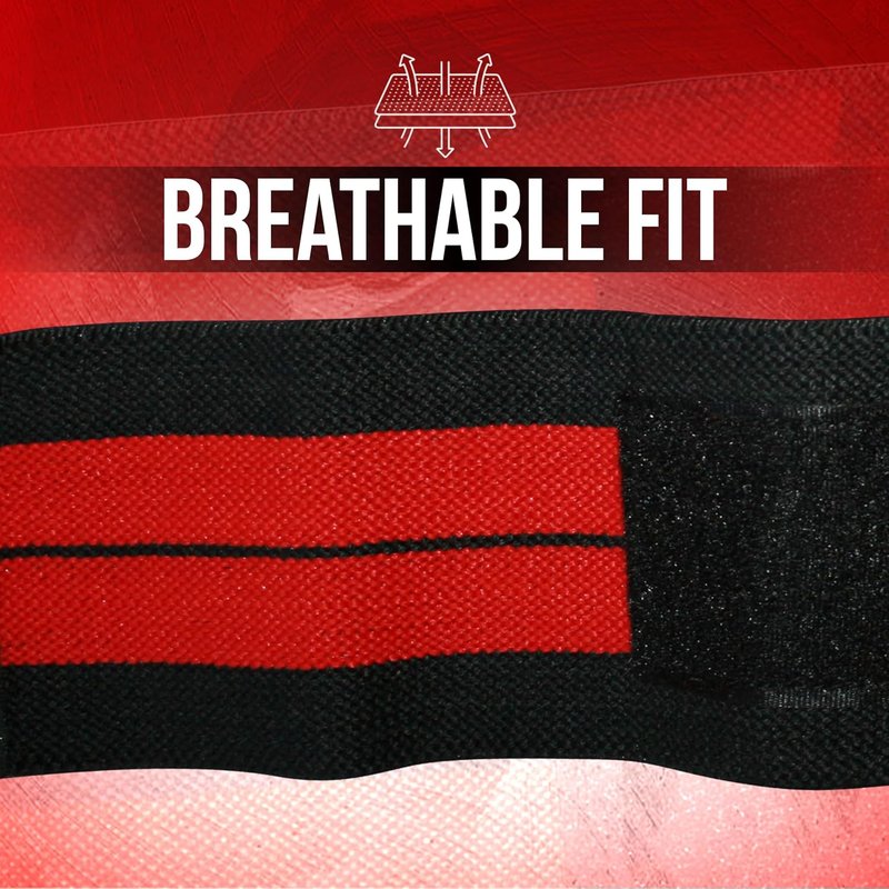 Nordic Lifting Wrist Wraps - Durable Weightlifting Support Straps with Thumb Loop | 1 Pair for Men & Women