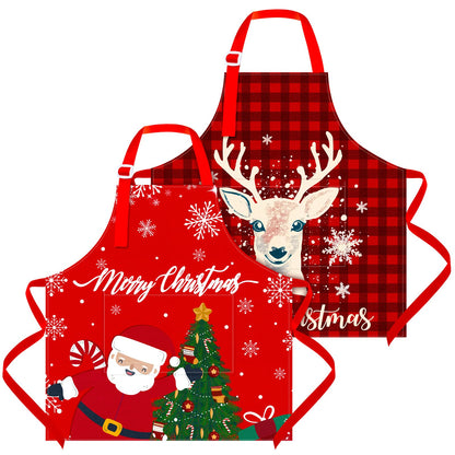 Sylfairy Aprons for Kids Girls Rainbow Unicorn Apron Children Kitchen Chef Aprons Smock 3-12 Years (Reds, Medium,6-12Years)