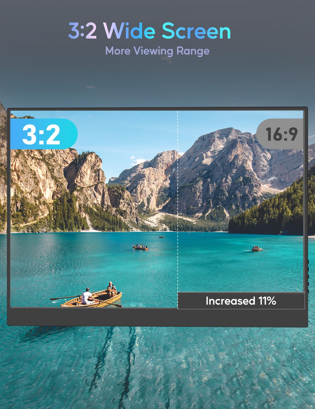 4K Portable Monitor 13.3" 3840 x 2160 UHD USB-C HDMI Laptop Monitor, 100% sRGB IPS Computer Gaming Display HDR Travel Monitor w/Speakers for Laptop Xbox PS5 Switch PC Phone