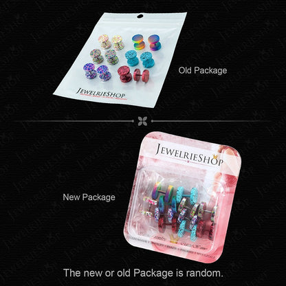 JewelrieShop Fake Plugs Faux Gauges Plugs Earring for Men Stainless Steel Studs Circle Flat Back Cheater Illusion Tunnel Dumbbell Earrings Ear Plugs Women(16G,6-12 Pieces,10mm)