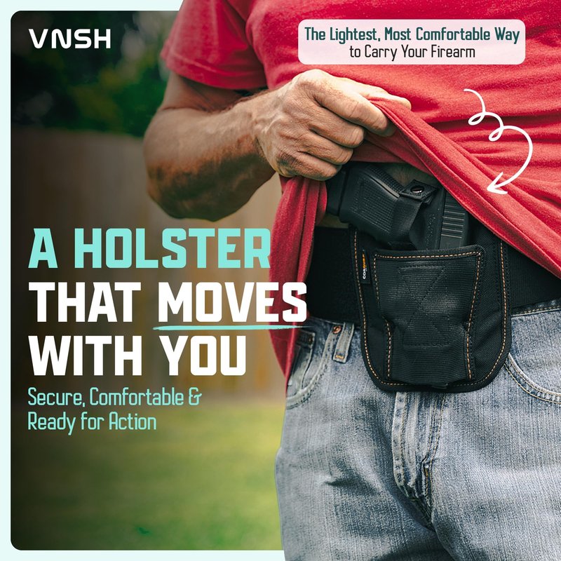 VNSH Lite Belly Band Holster – Comfortable, Lightweight & Discreet | Fits Glock, S&W & More