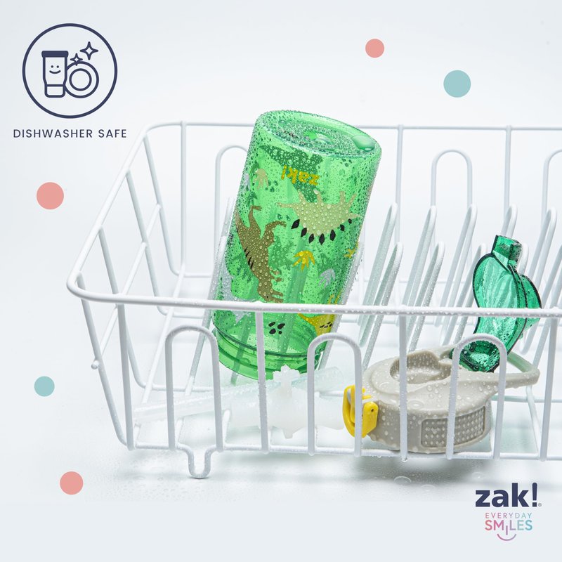 Zak Designs Sanrio Sage Kids Water Bottle For School or Travel, 16oz Durable Plastic Water Bottle With Straw, Handle, and Leak-Proof, Pop-Up Spout Cover (Hello Kitty)