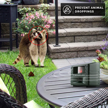 Bird-X Yard Gard, Electronic and Ultrasonic Animal Stopper Device with Motion-Sensor, Easy to Install, Covers up to 4,000 sq. ft., 15-25 kHz Frequency, 6.75" x 5.5" x 3.5"