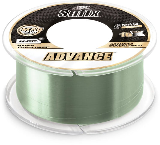Sufix Advance Monofilament 12 lb Low-Vis Green - 1200 Yds