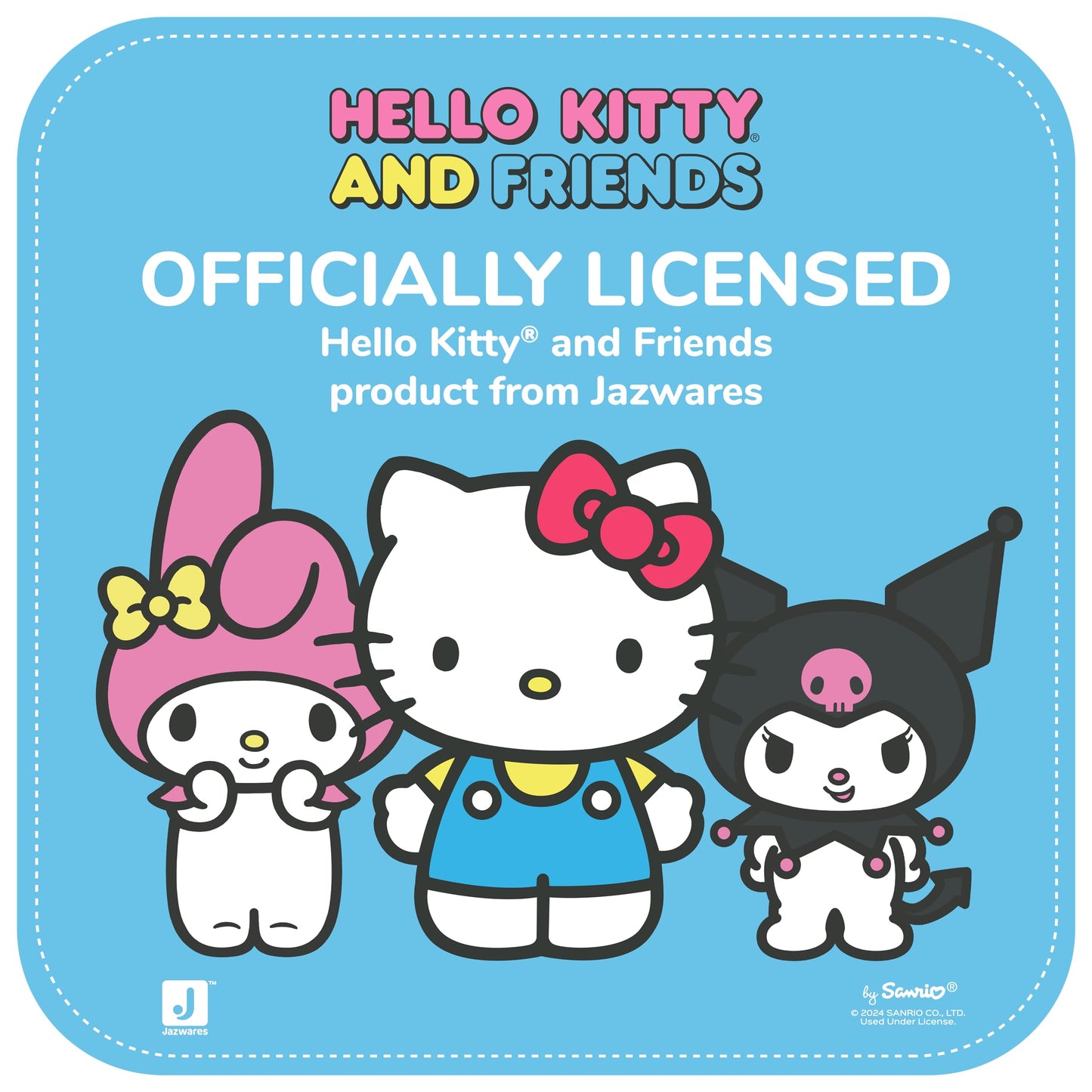 Jazwares Hello Kitty and Friends Holiday Advent Calendar - 24 Exclusive Items - Seasonal Toys for Kids - Officially Licensed Sanrio Product from Ages 6+
