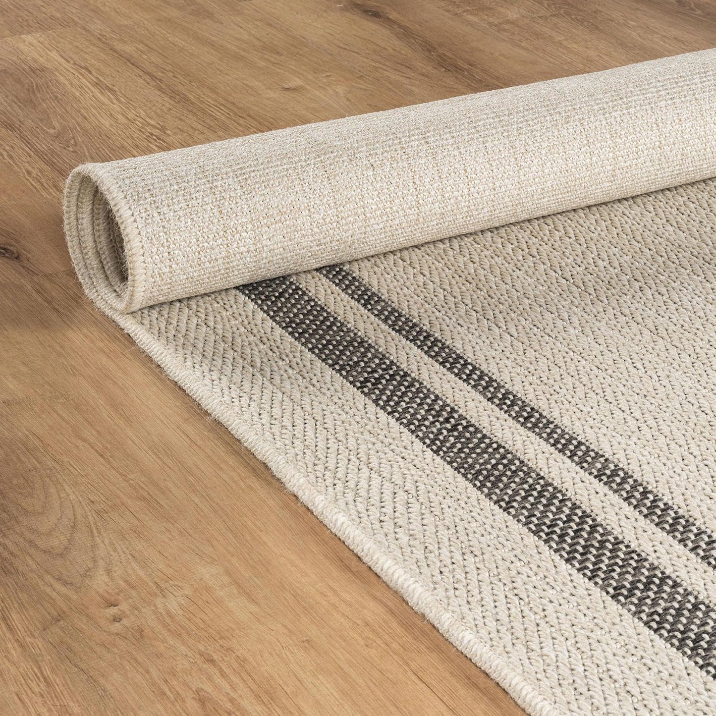 Beverly Rug Easy Jute Bordered Rug 9x12 Washable Large Indoor Outdoor Area Rugs for Living Dining Room Patio Office Stain Resistant Non Shedding Casual Indoor Outside Carpet 9 x 12 Off-White