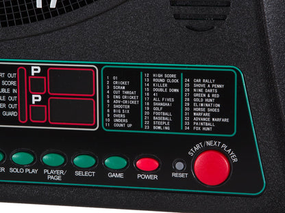 Arachnid Cricket Maxx 1.0 Electronic Dartboard Cabinet Set - Walnut Finish Doors - 34 Game Types with 183 Variations - Up to 8 Players - Includes Six Soft Tip Darts