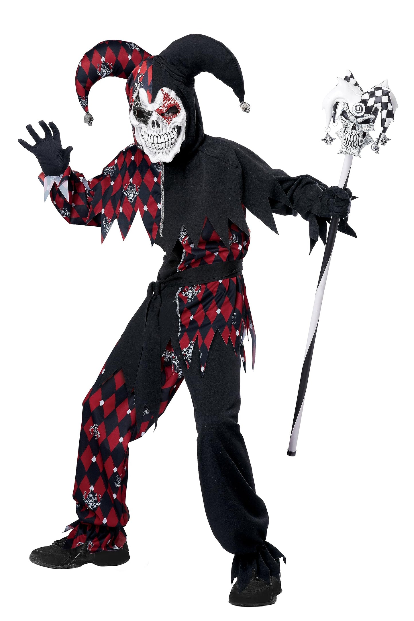 California Costumes Child's Sinister Jester Costume, Large (10-12)