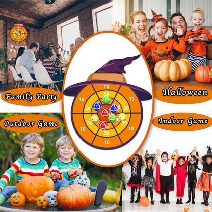 30' Witch Hat Party Favor, Kids Dart Board Game, Halloween Party Supplies Indoor Outdoor Decor, Stocking Stuffers Christmas Birthday Gifts