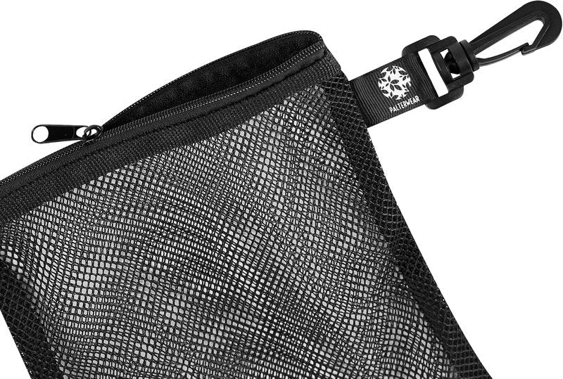Mesh Zipper Bag Set - Durable Outdoor Trekking & Sailing Storage | 4-Pack (Black, 6 x 8 Inch)