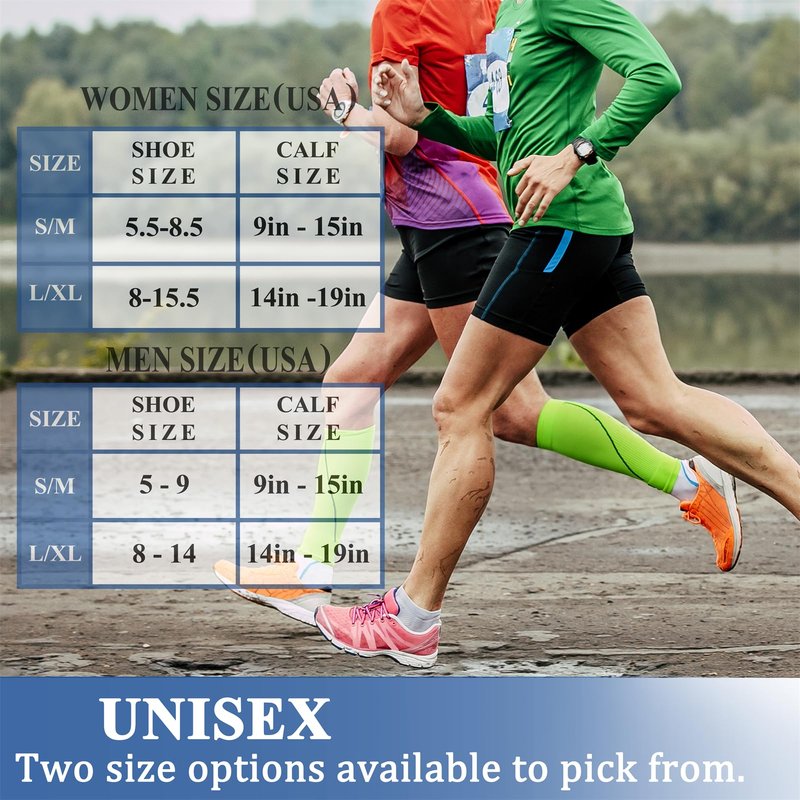 CHARMKING 6 Pairs-Compression Socks for Women & Men Circulation Best Support for Nurses, Running, Athletic,Flight Travel (Multi 01,L/XL)