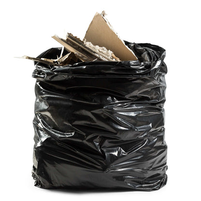 Relevo 150L Heavy Duty Bin Bags, Bin Liners, Black Bin Bags with A 100kg Weight Resistance, 100% Recycled, Water Resistant Rubble Sacks Heavy Duty