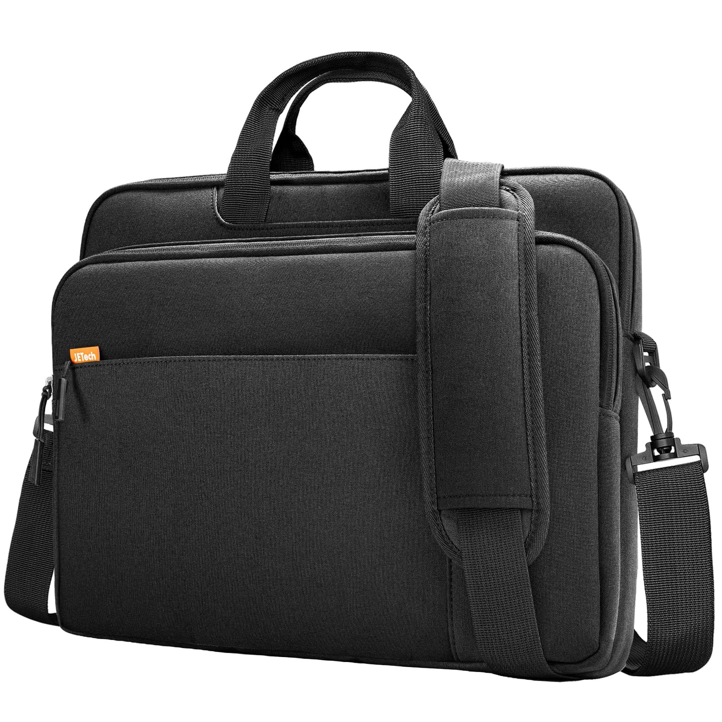 JETech 15 15.6 16 Inch Laptop Bag Case, Waterproof Computer Sleeve Cover Compatible with MacBook Air/Pro 15/16, Surface Book 3/2 15, Dell Inspiron 15.6, HP Pavilion 15.6 (Black)