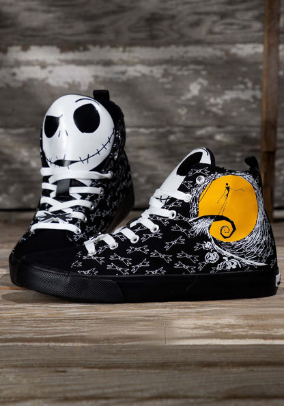 Adult Nightmare Before Christmas Jack Skellington Shoes | Officially Licensed Disney High Top Unisex Sneakers