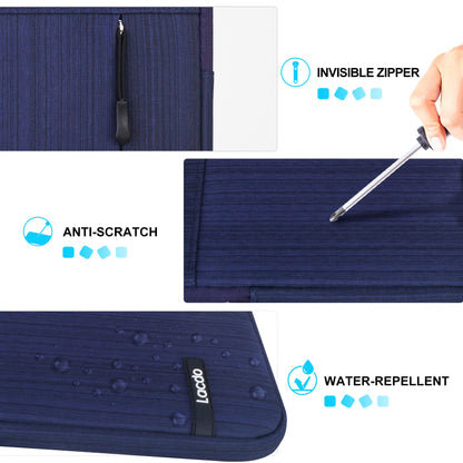 Lacdo Tablet Sleeve Case for 11 inch iPad A16, 11 inch iPad Air M3 M2, 11" iPad Pro M4, 10.9" iPad, 10.2" ipad, 10.9" iPad Air, 10.5" iPad Pro, 9.7" ipad, 11" Galaxy Tab A9+ Protective Bag,Blue