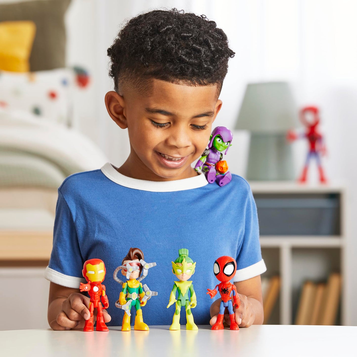 Spidey and his Amazing Friends Marvel, Friends & Foes Pack, 5 Action Figures, 4-Inch, Preschool Super Hero Toys for Kids Ages 3 and Up (Amazon Exclusive)