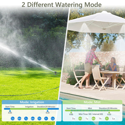 Diivoo WiFi Sprinkler Timer 3 Zone, Smart Water Hose Timer Compatible with Alexa and Google, Remote Control Irrigation, Automatic Manual Watering, Rain Delay, for Garden, Yards and Lawns (2.4Ghz Only)