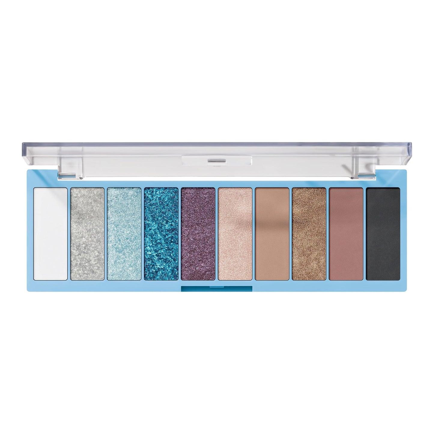 e.l.f. Perfect 10 Eyeshadow Palette, Ten Ultra-pigmented Blue & Purple Metallic Shades, Blendable Formula, Vegan & Cruelty-Free, Intergalactic