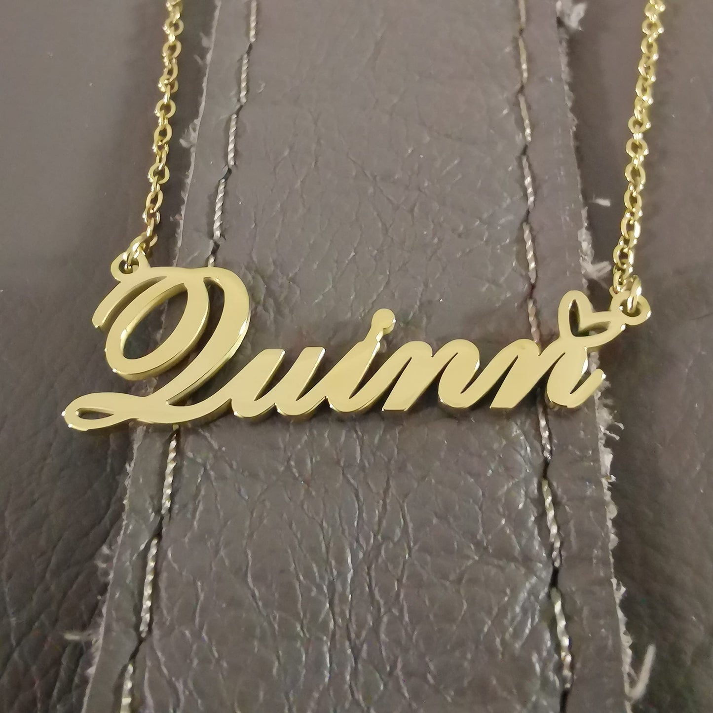 A168A Amya Custom Name Necklace Customized Personalized Plated Name Necklace for Mother Daughter Christmas New Year Gold