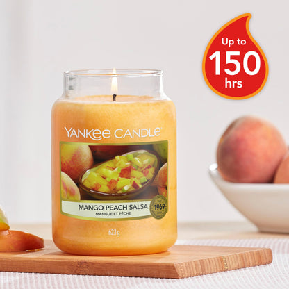 Yankee Candle Scented Candle | Mango Peach Salsa Large Jar | Burn Time: up to 150 Hours | Perfect Gifts for Women