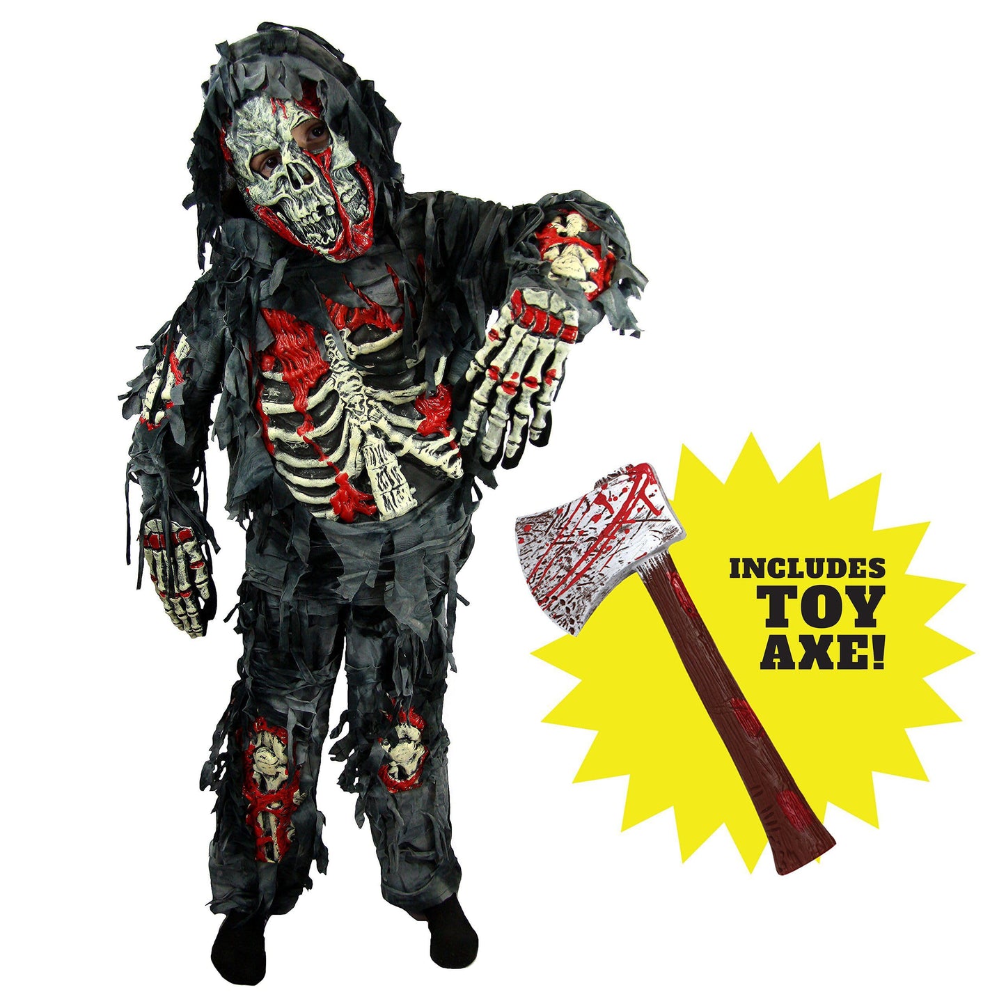 Spooktacular Creations Zombie Costume for Kids, Scary Halloween Costume for Boys, Halloween