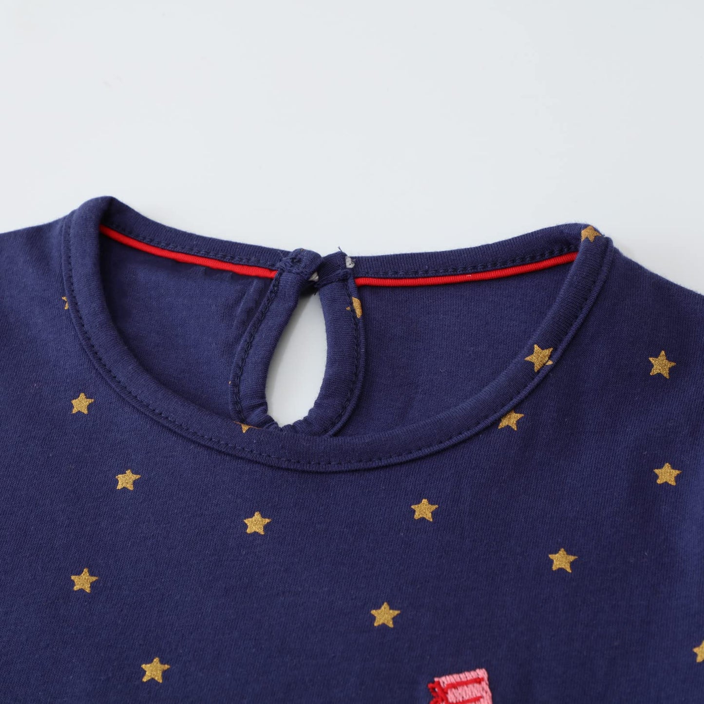 Toddler Girl Long Sleeve Dress Christmas Elk Deer Blue Dot Cotton Casual Winter Clothes Shirt Dresses 2T