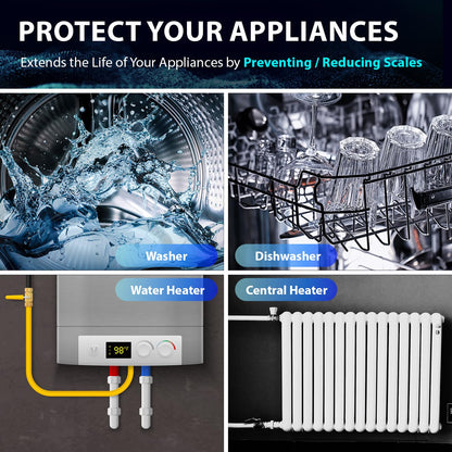 iSpring EDV2 Whole House Super Water Descaler, 10 Times More Powerful Alternative Electronic Salt-Free Hard Water Conditioner, Alloy Construction, Reduces Limescale, Prevents Deposits Build-up