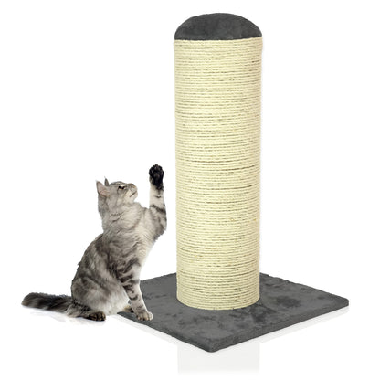 COZY PET Deluxe Fat Boy Super Large Cat Scratching Post Scratcher Activity Centre with Heavy Duty Sisal in Dark Grey XXL CT07-Dark Grey.