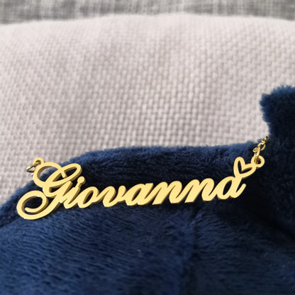 A168A Madelyn Custom Name Necklace Customized Personalized Plated Name Necklace for Mother Daughter Christmas New Year Gold