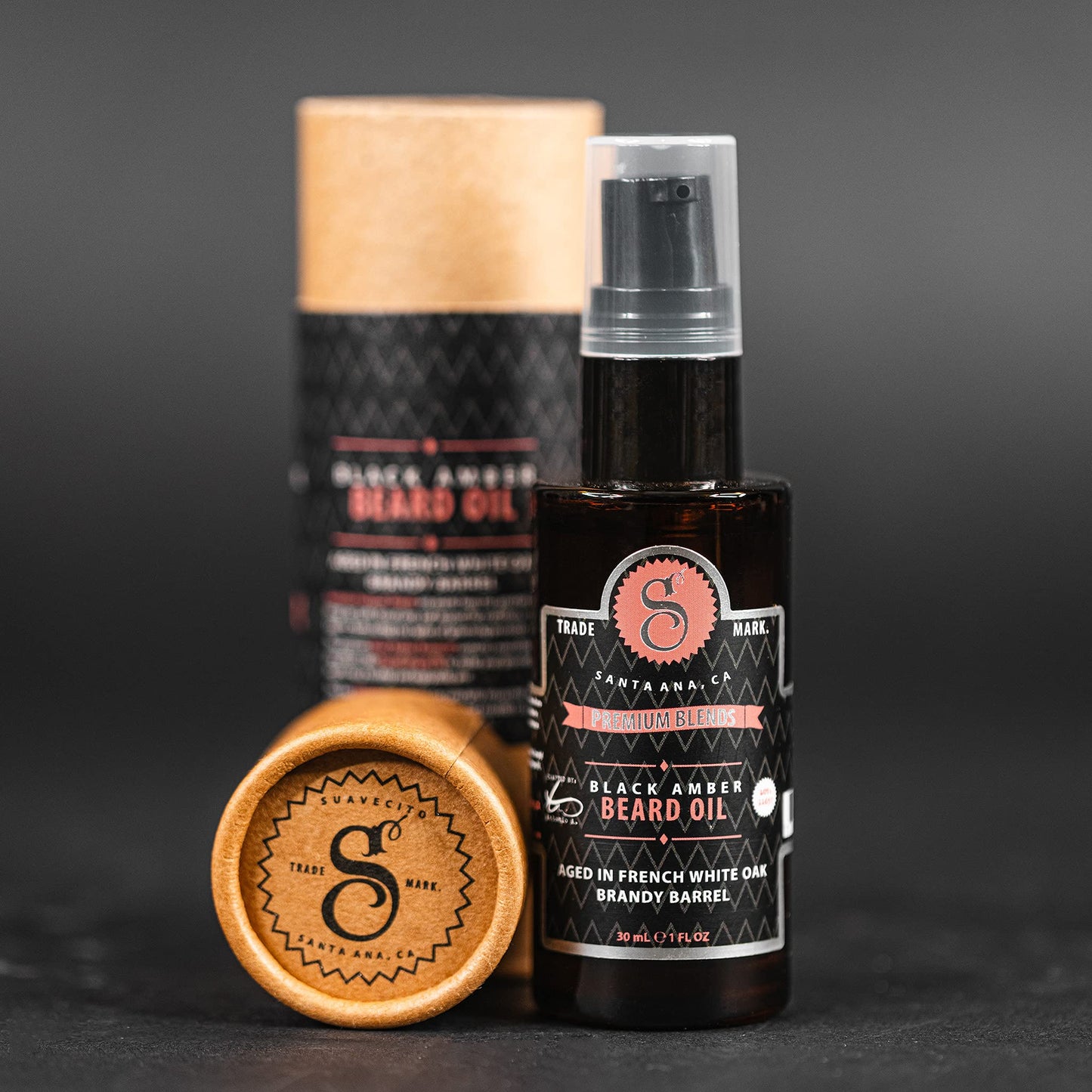 Suavecito Premium Blends Beard Oil - Leave-In Beard Conditioner For Softening Hair, Hydrating Skin, Eliminating Beard Dandruff, Healthy Beard Growth - 1 oz
