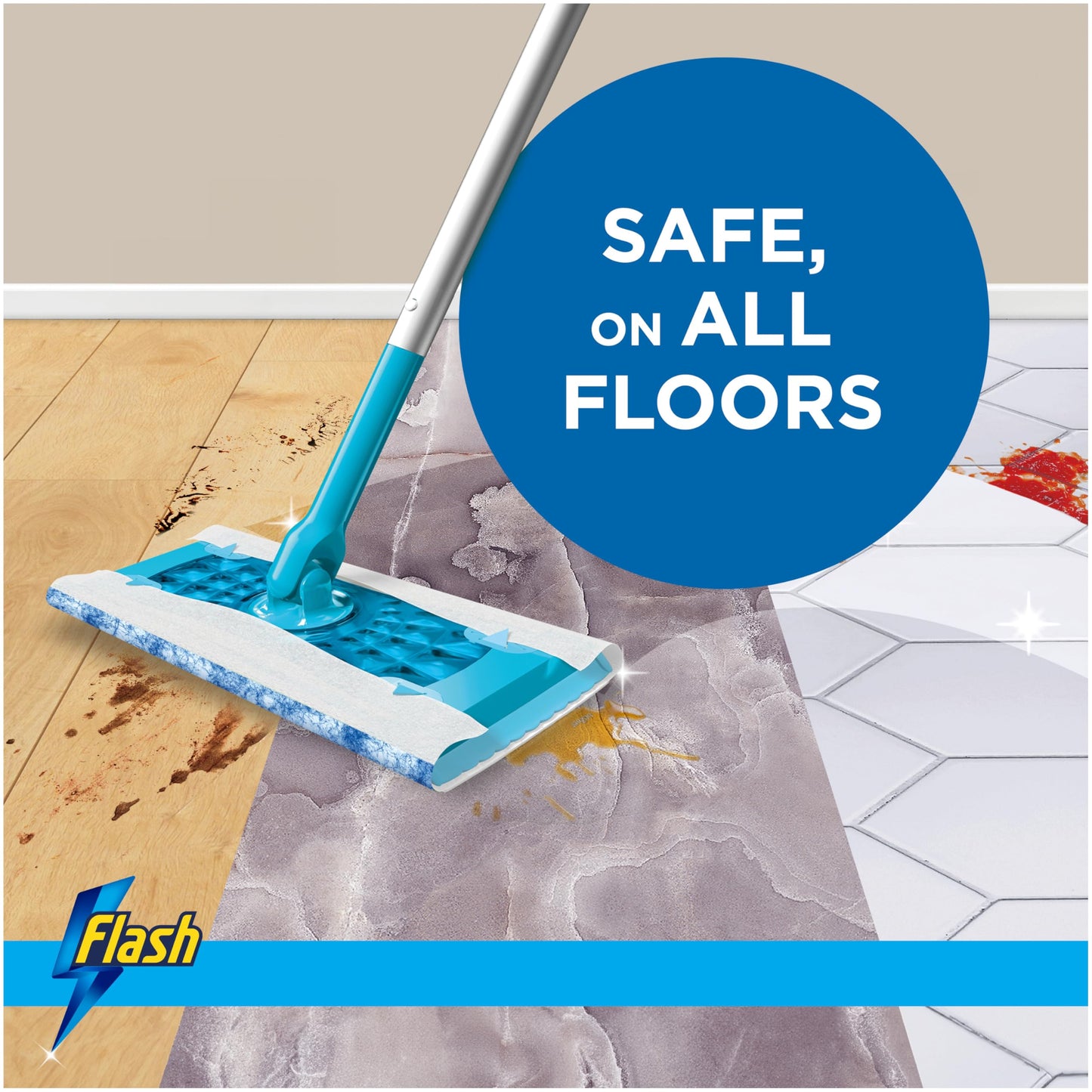 Flash Speedmop Wet Cloth Refills, Floor Cleaner, Wild Orchid, 96 Count (24 x 4)