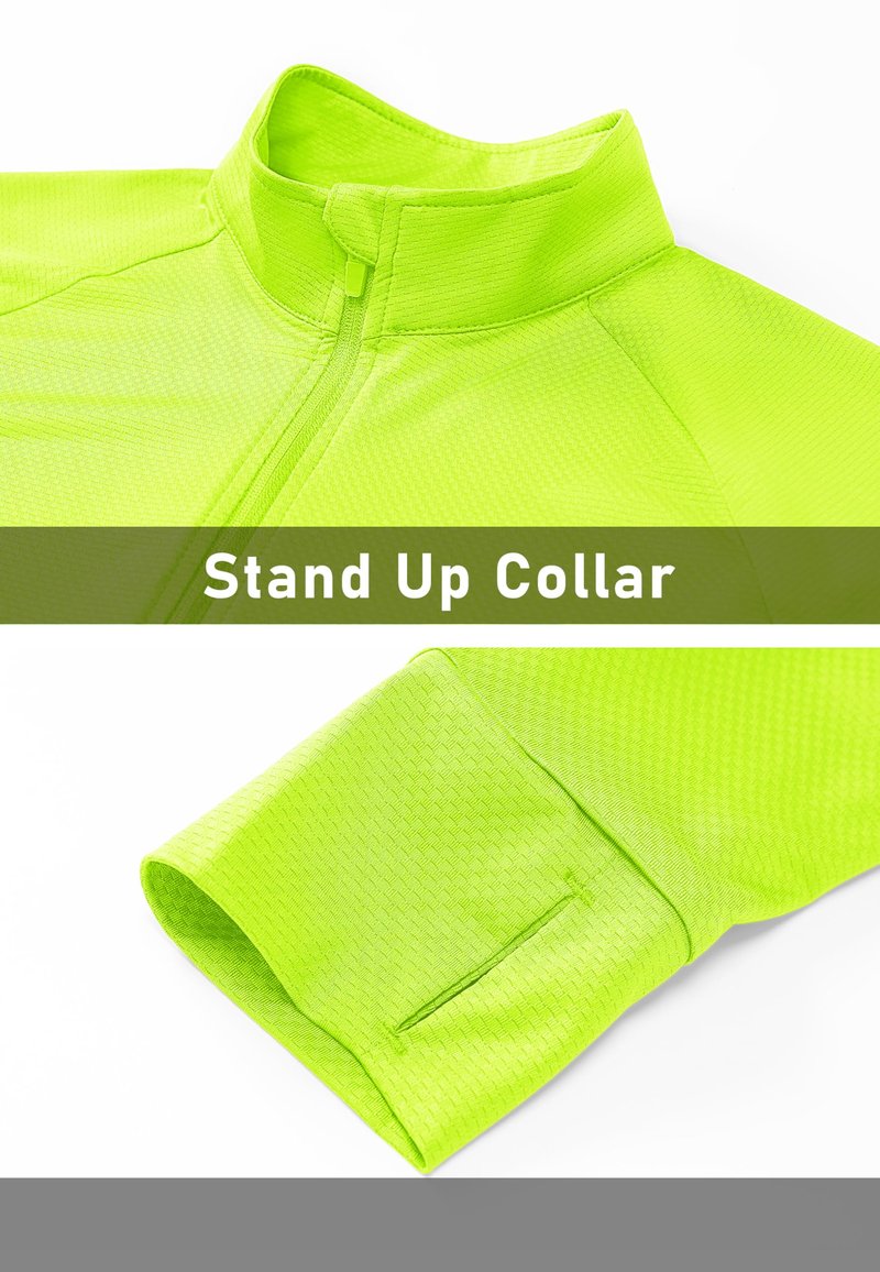 MAGCOMSEN Women's Lightweight Workout Jackets UV Protection Jacket Long Sleeve Shirts Running Fishing Hiking Shirts Fluorescent Yellow S