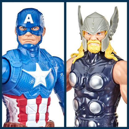 Marvel Titan Hero Series Action Figure Multipack, 6 Action Figures, 12-Inch Toys, Inspired By Marvel Comics, For Kids Ages 4 And Up (Amazon Exclusive)