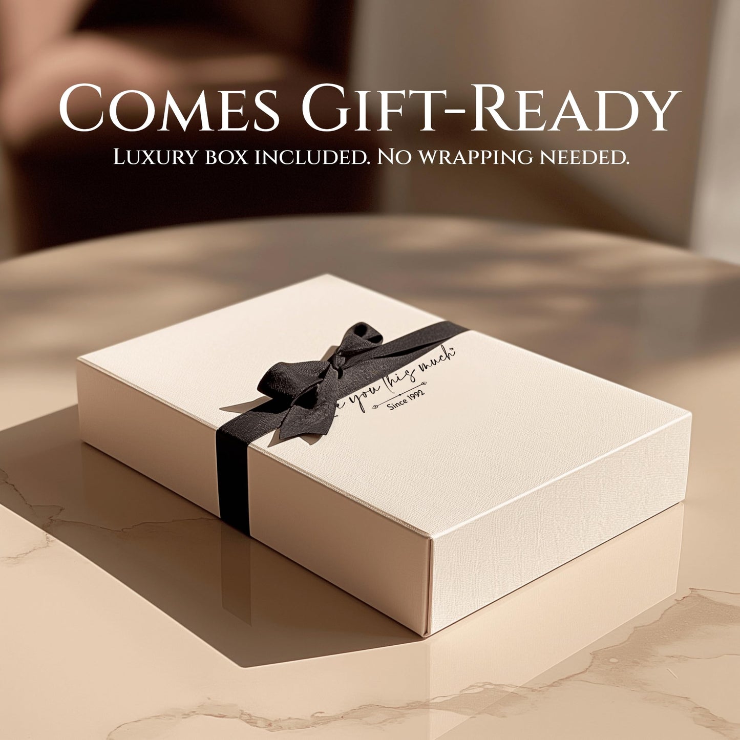 Love You This Much Promise 5mm Cuban Chain Necklace for Him, 22" Length + Luxury Box, Sentimental Gift for Men, Birthday Gift for Boyfriend, Anniversary Ideas for Husband or Boyfriend (Classic Stainless)