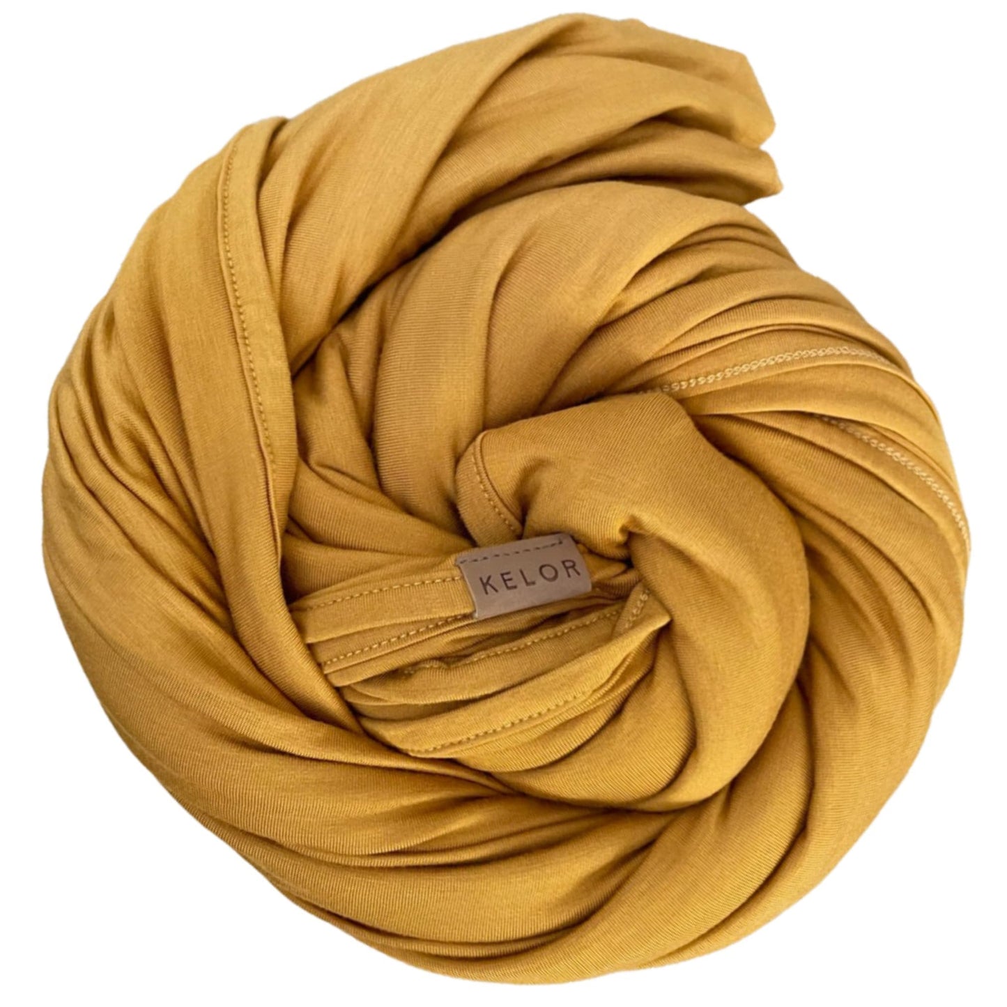 K E L O R Luxury Cooling Travel Blanket - Stretchy, Lightweight Soft & Breathable Shawl Wraps for Women | Easy-Care, Perfect for Travel, Airplane Blanket or Women Shawl(Golden, Single-Sided)
