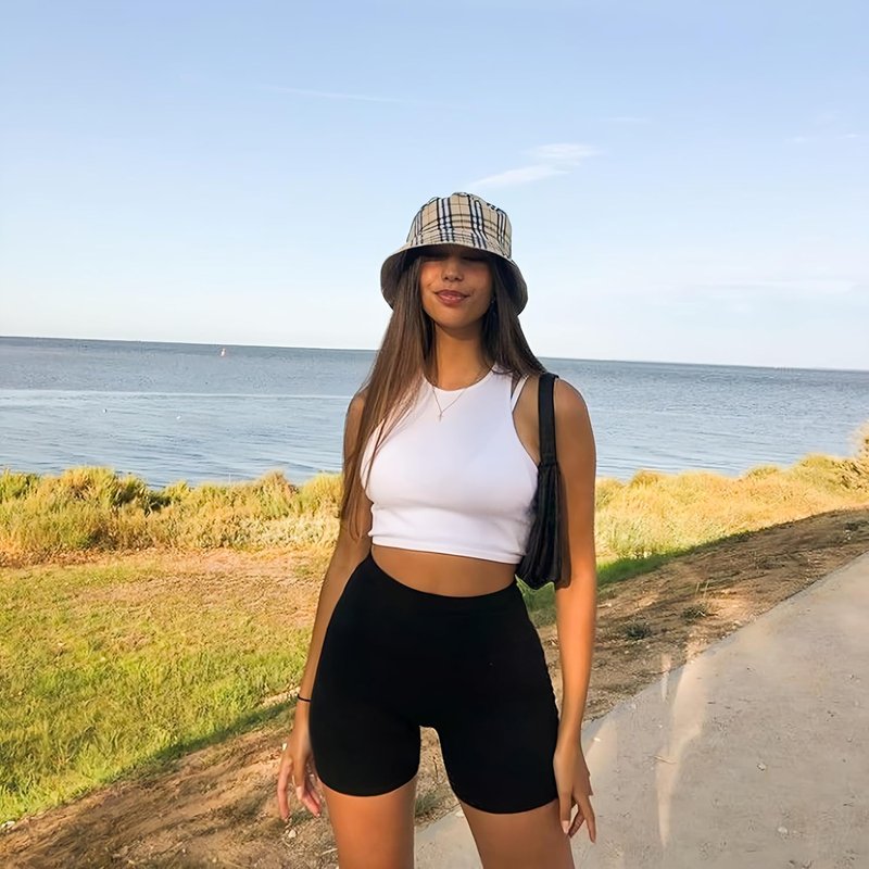 High Waisted Biker Shorts for Women | Tummy Control Fitness & Yoga Shorts - 5" Length