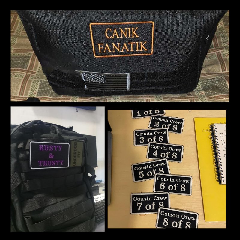 Customized Name Patch, Personalized Removable Tactical Patches Hook and Loop, Embroidered Military Name Patches for Dog Harness, Backpacks, Jackets (