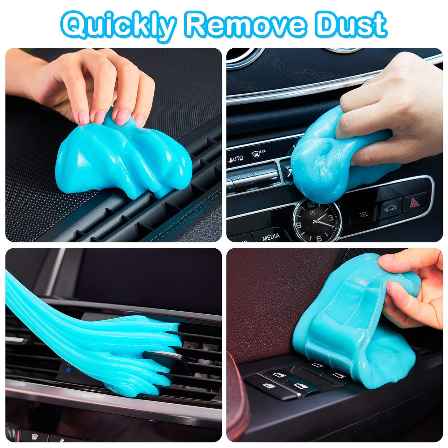 PULIDIKI Car Cleaning Gel Car Clean Putty, Universal Car Interior Cleaner Slime, Perfect Cleaning Kit Supplies, Auto Detailing Tools Accessories, Dust Remover Gifts for Men Women